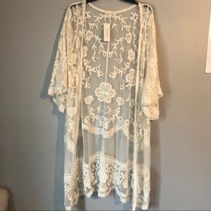 long lace kimono